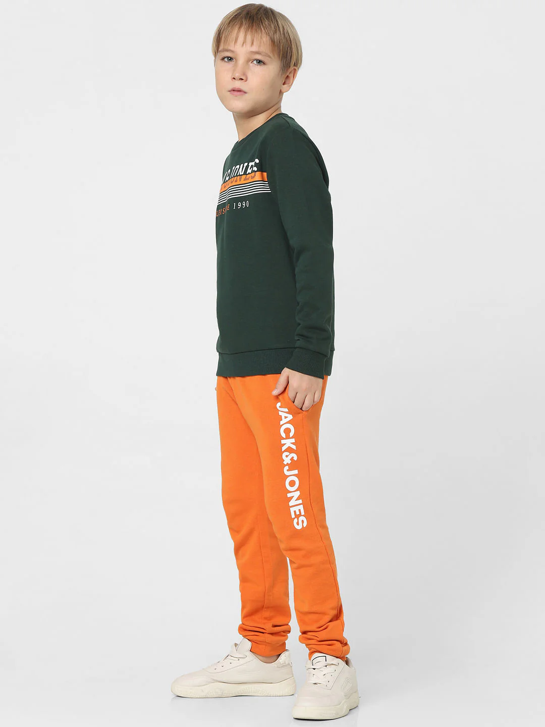 Dark Green Logo Print Sweatshirt - Image 6