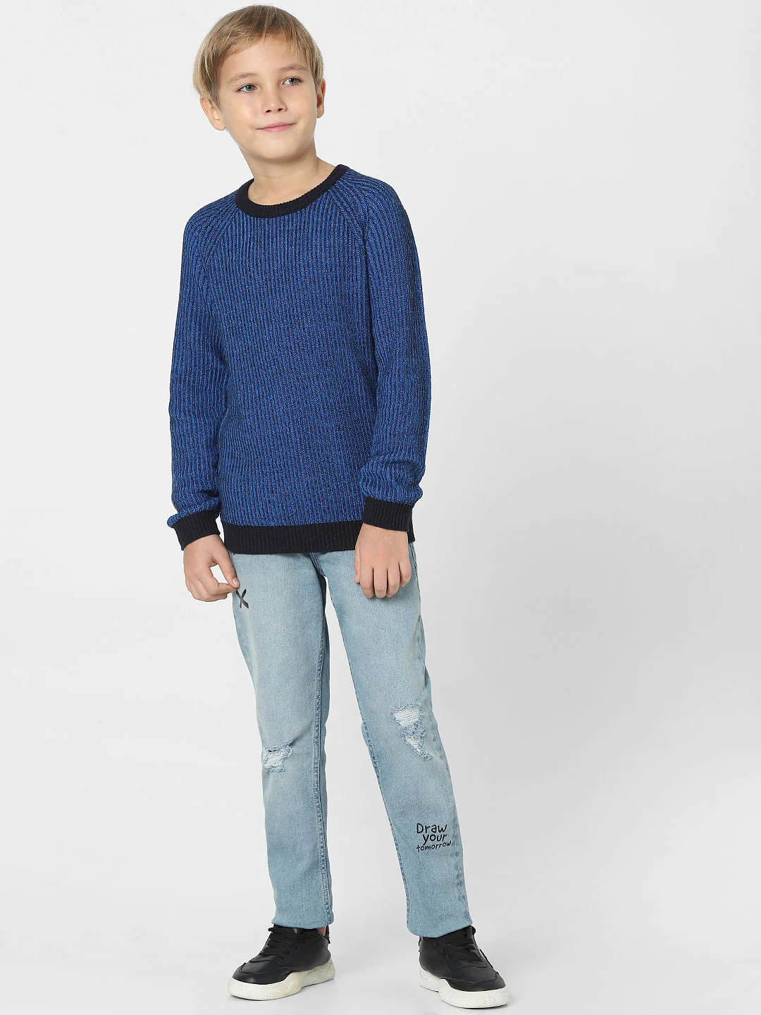 Boys Blue Pullover - Image 6