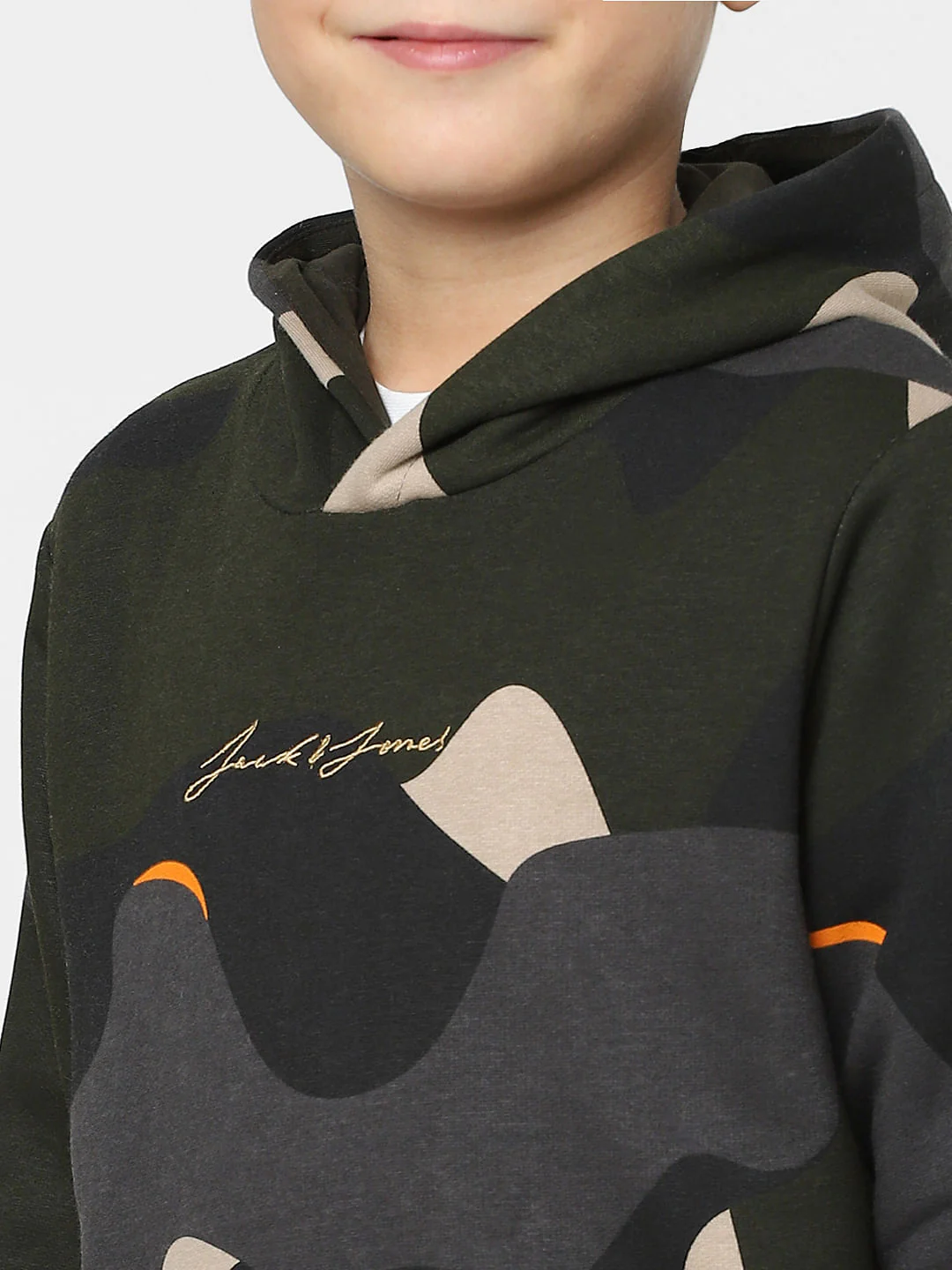 Boys Green Camo Print Sweatshirt - Image 5