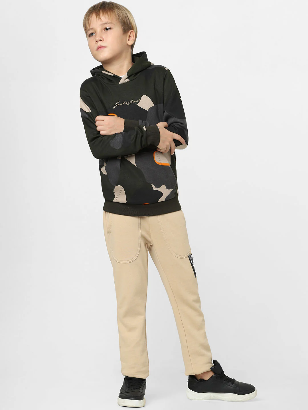 Boys Green Camo Print Sweatshirt - Image 6
