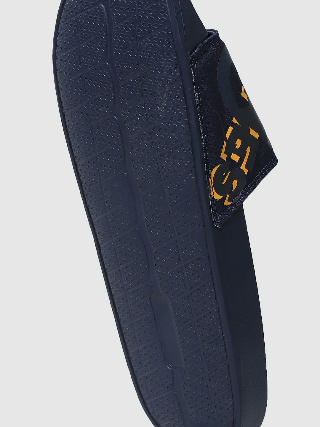 Navy Blue Typographic Print Sliders - Image 11
