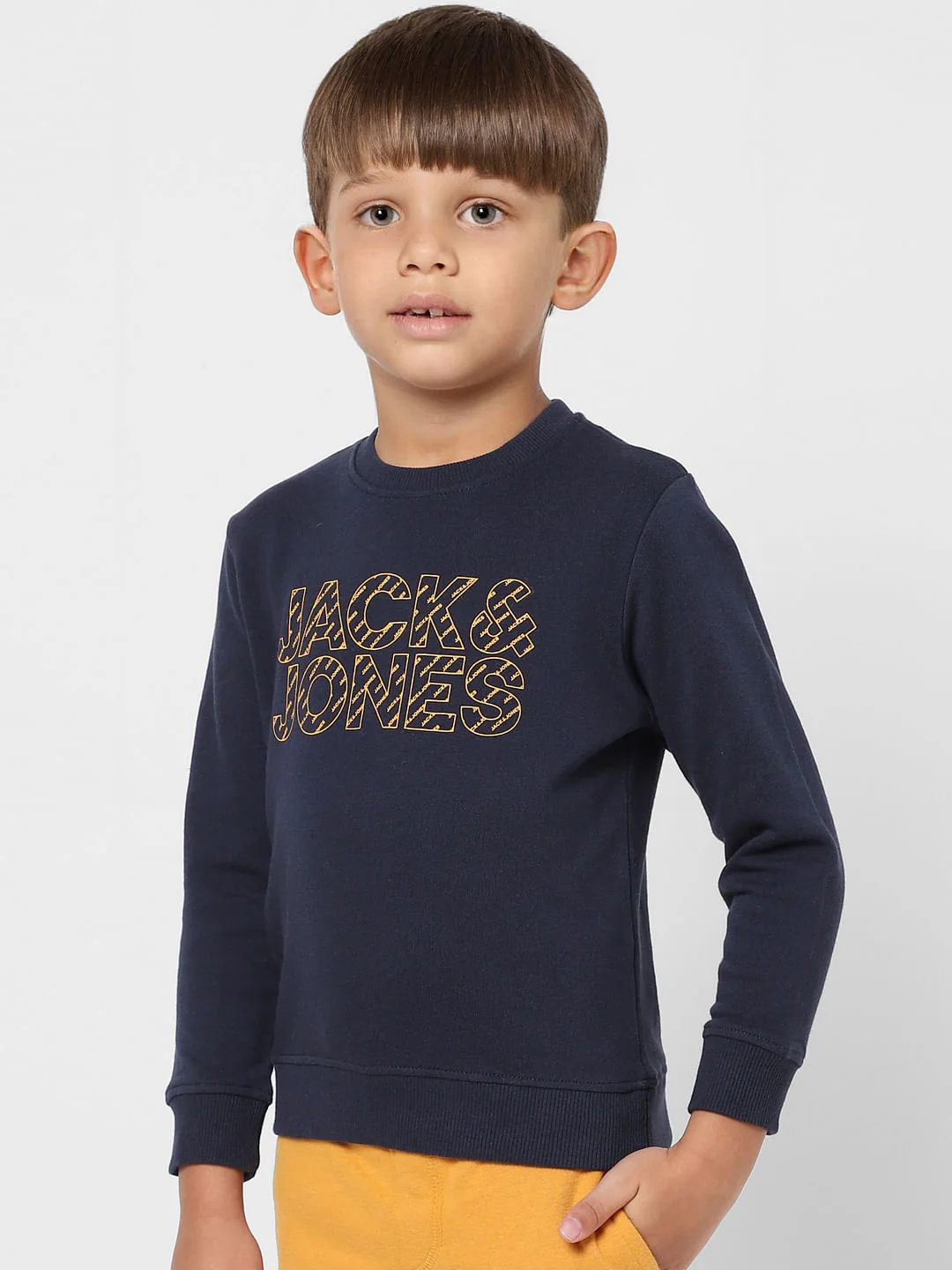 BOYS Blue Logo Print Sweatshirt - Image 3
