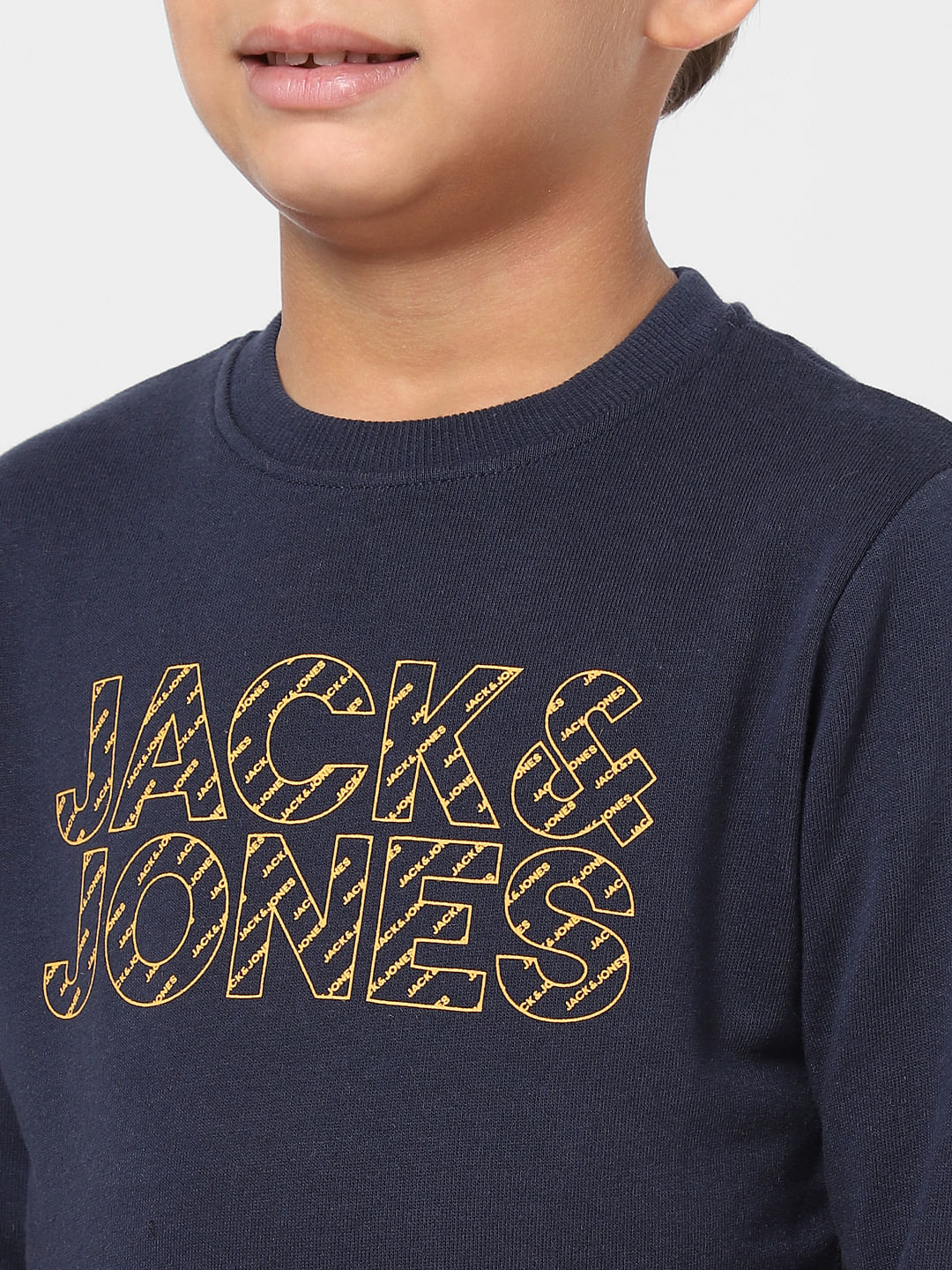 BOYS Blue Logo Print Sweatshirt - Image 5