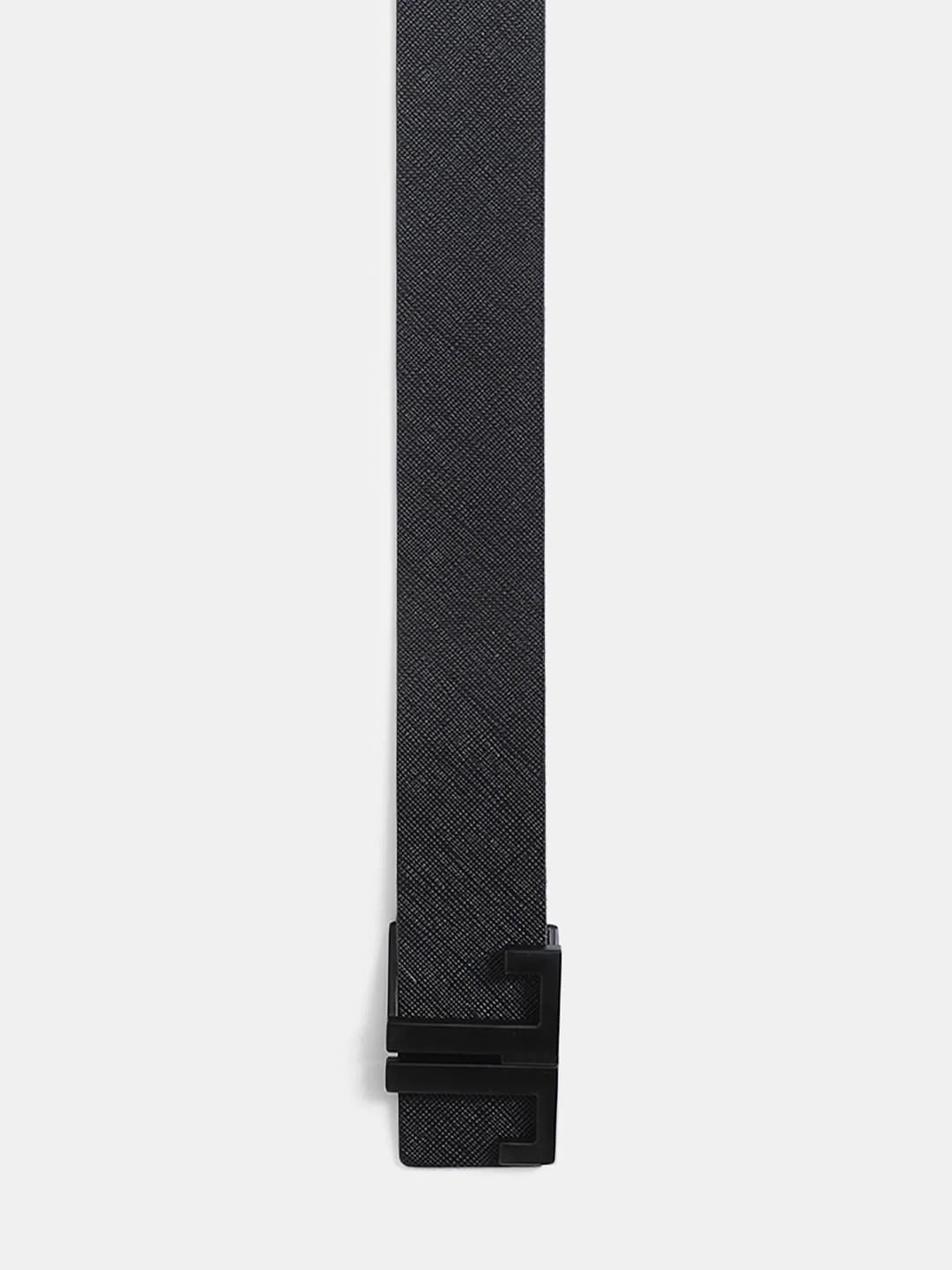 Black Reversible Leather Belt - Image 3