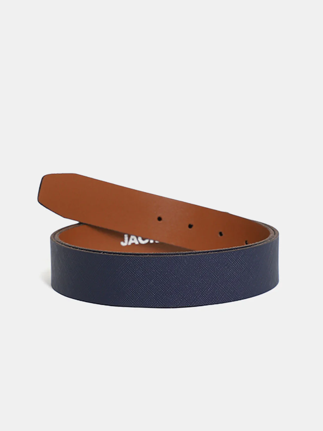 Navy Blue Premium Textured Leather Belt - Image 2