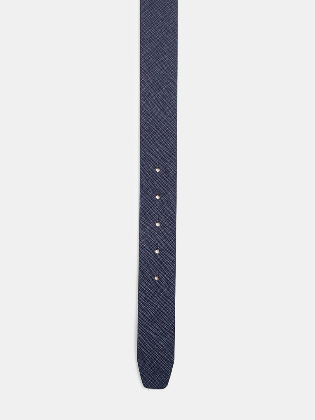 Navy Blue Premium Textured Leather Belt - Image 4