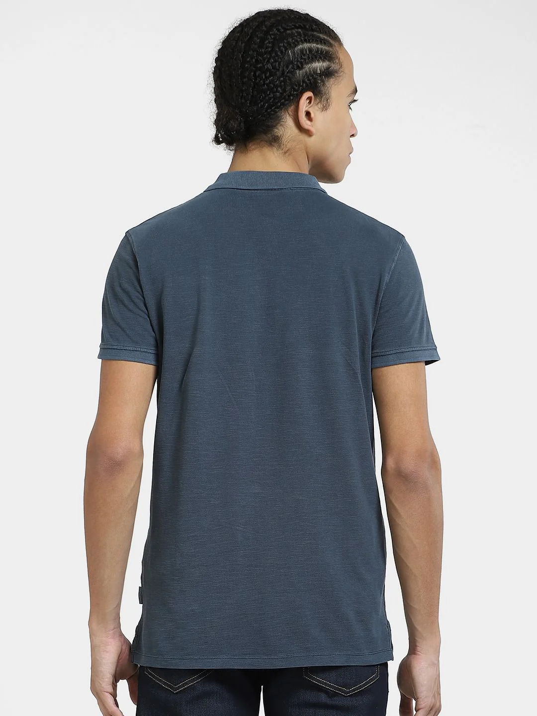 Green Embordered Patch Polo T-shirt - Image 4