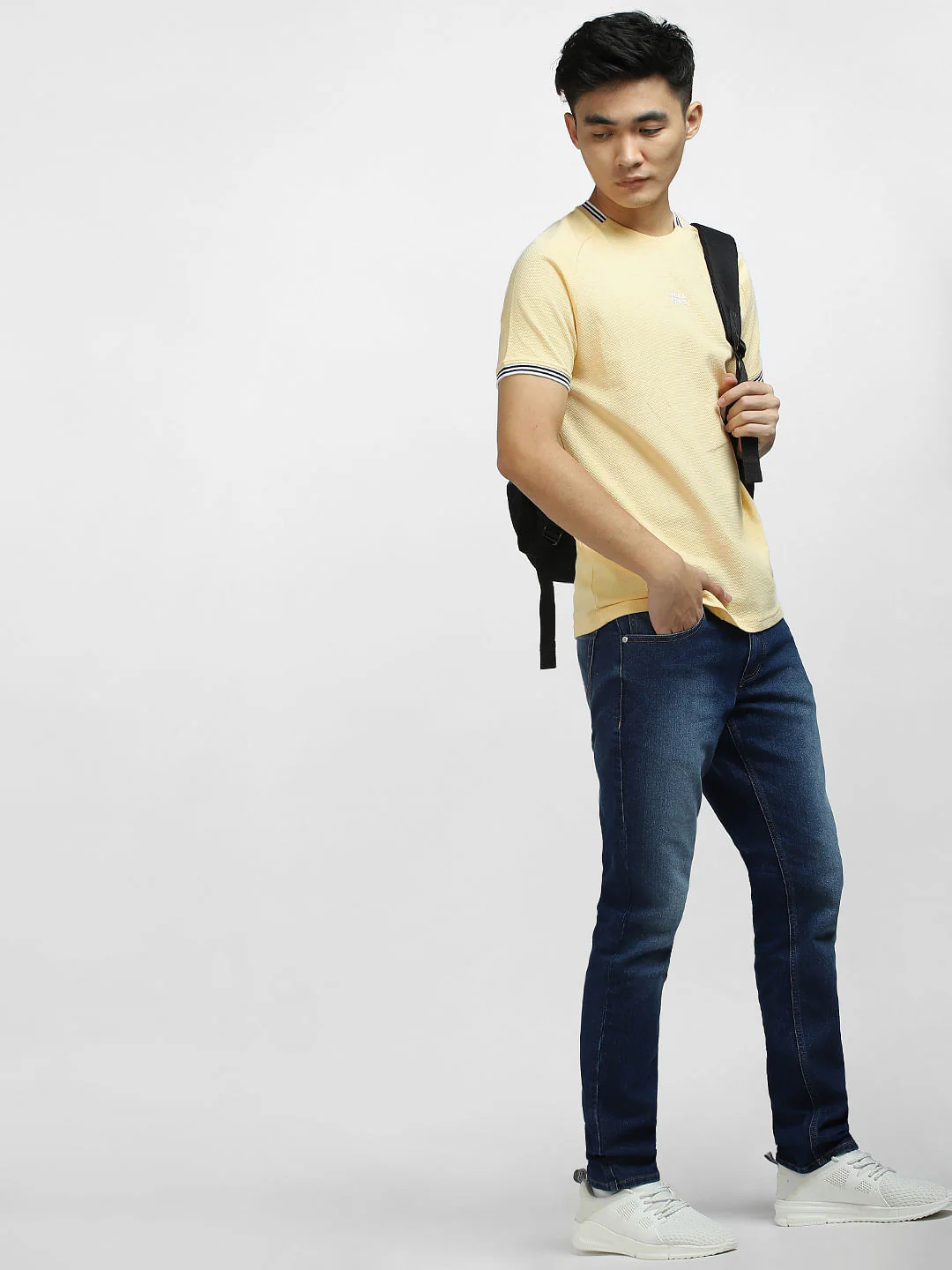 Beige Crew Neck T-shirt