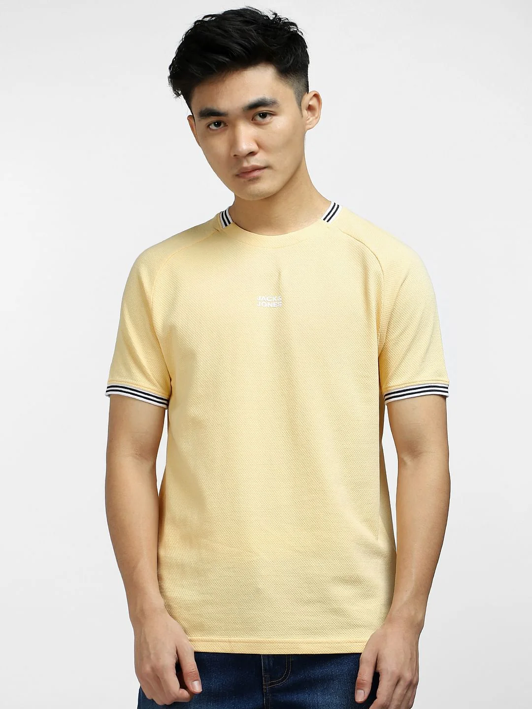 Beige Crew Neck T-shirt - Image 2