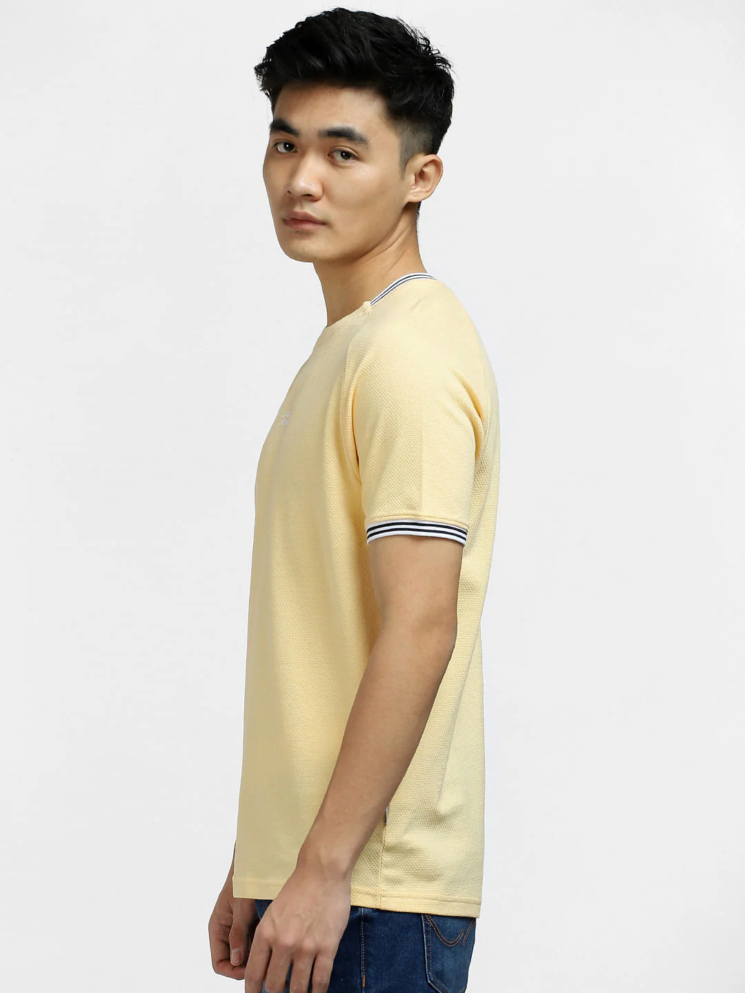 Beige Crew Neck T-shirt - Image 3