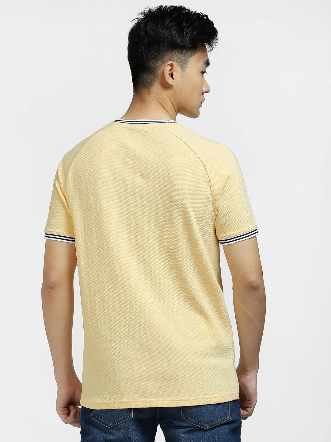Beige Crew Neck T-shirt - Image 4