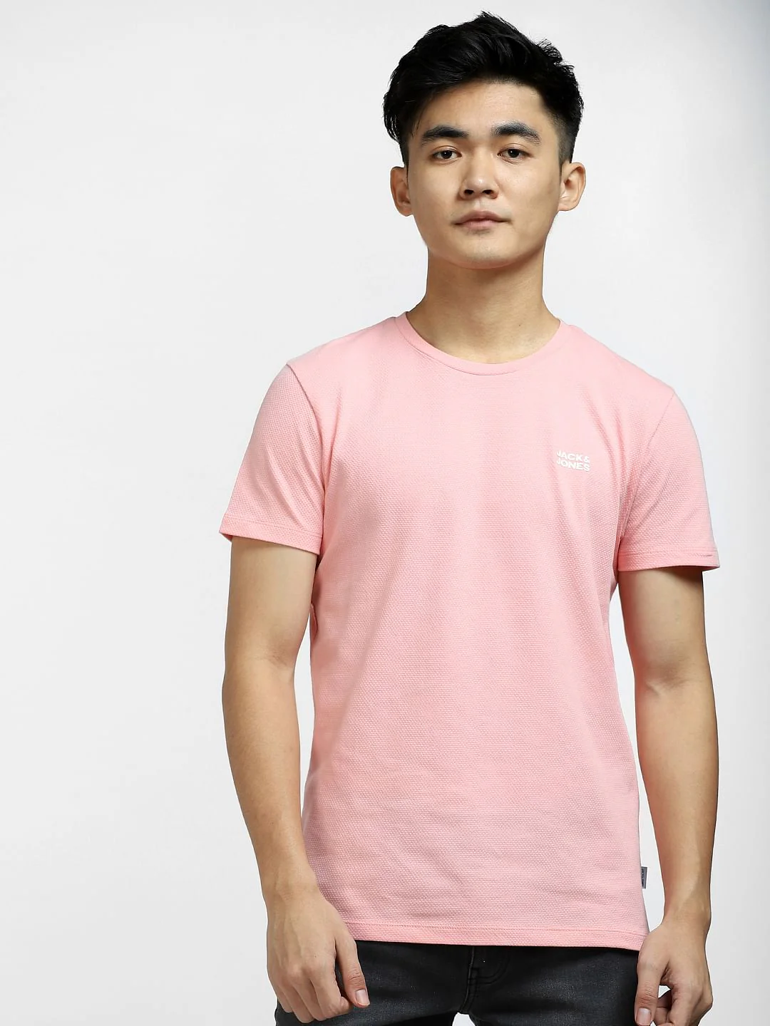 Light Pink Crew Neck T-shirt - Image 2