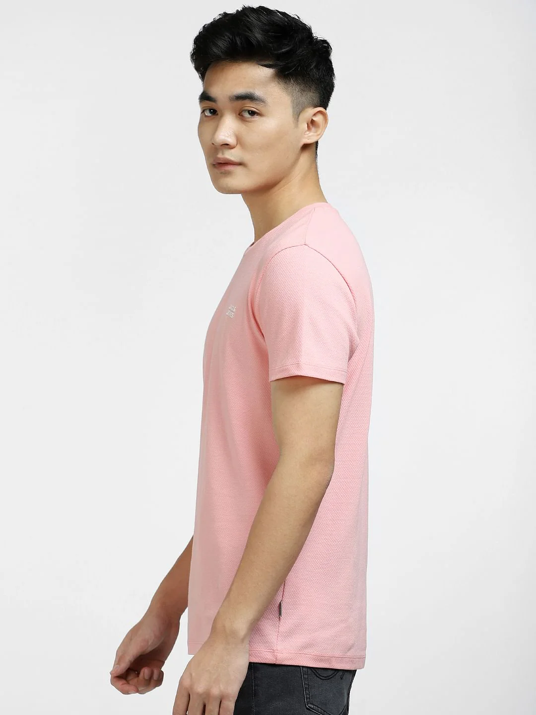 Light Pink Crew Neck T-shirt - Image 3