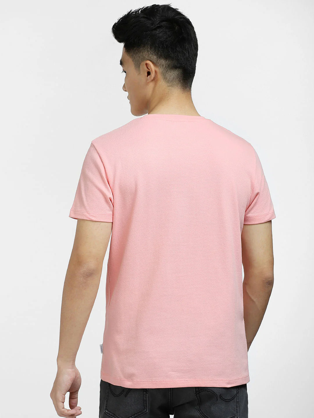 Light Pink Crew Neck T-shirt - Image 4