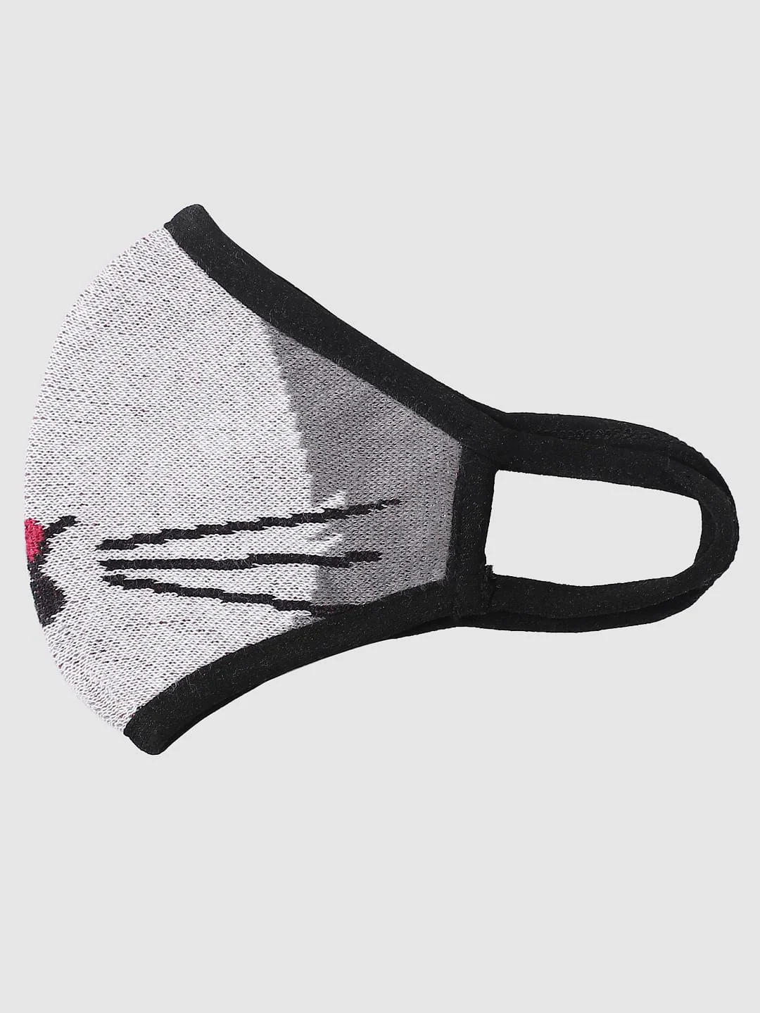 BOYS Yellow Graphic Print Knit Mask - Image 5