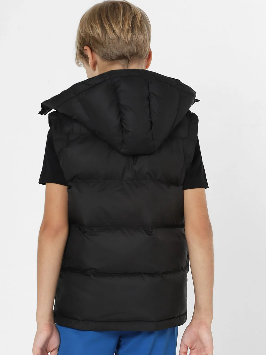Boys Black Puffer Vest - Image 4