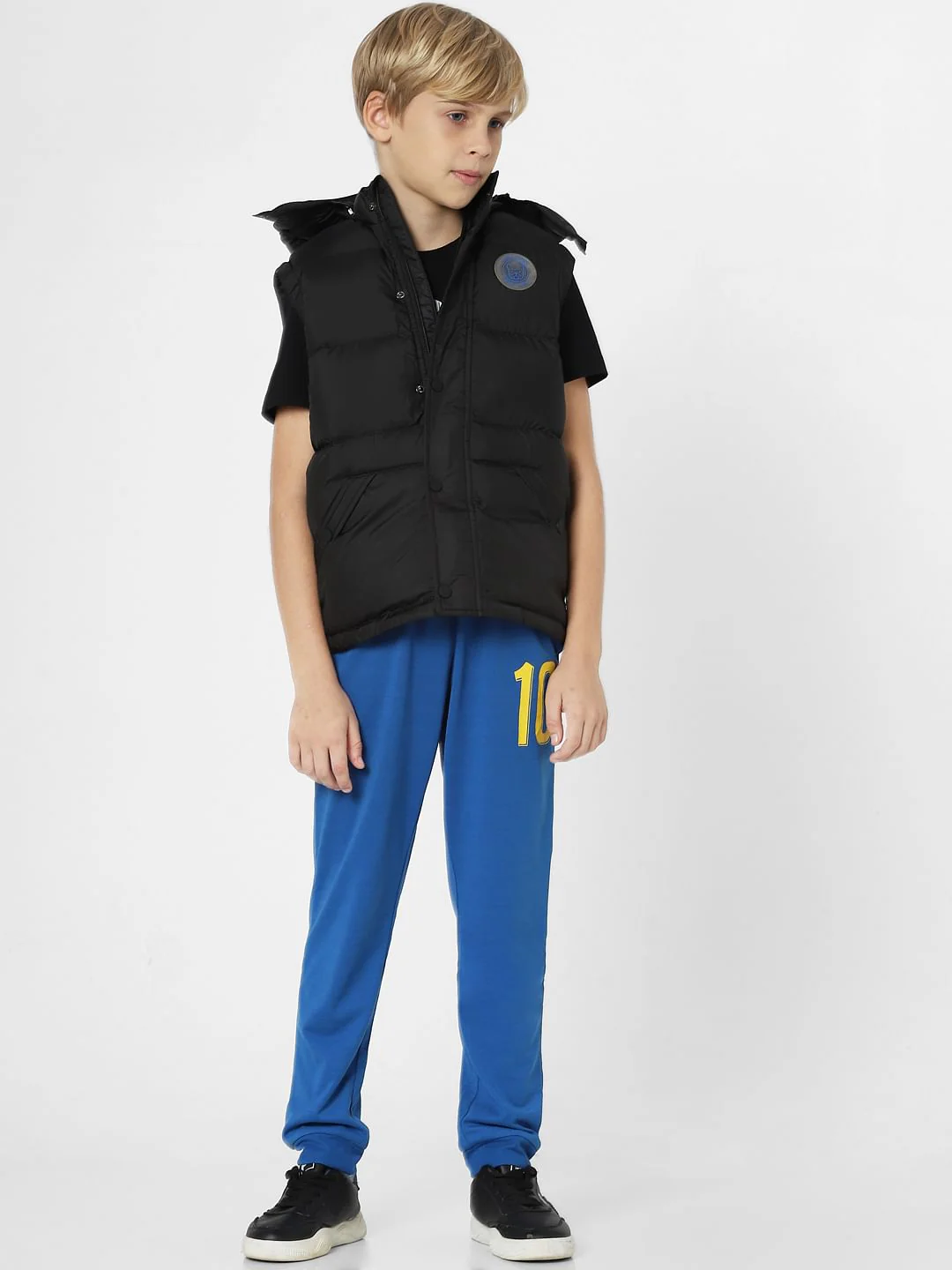 Boys Black Puffer Vest - Image 6