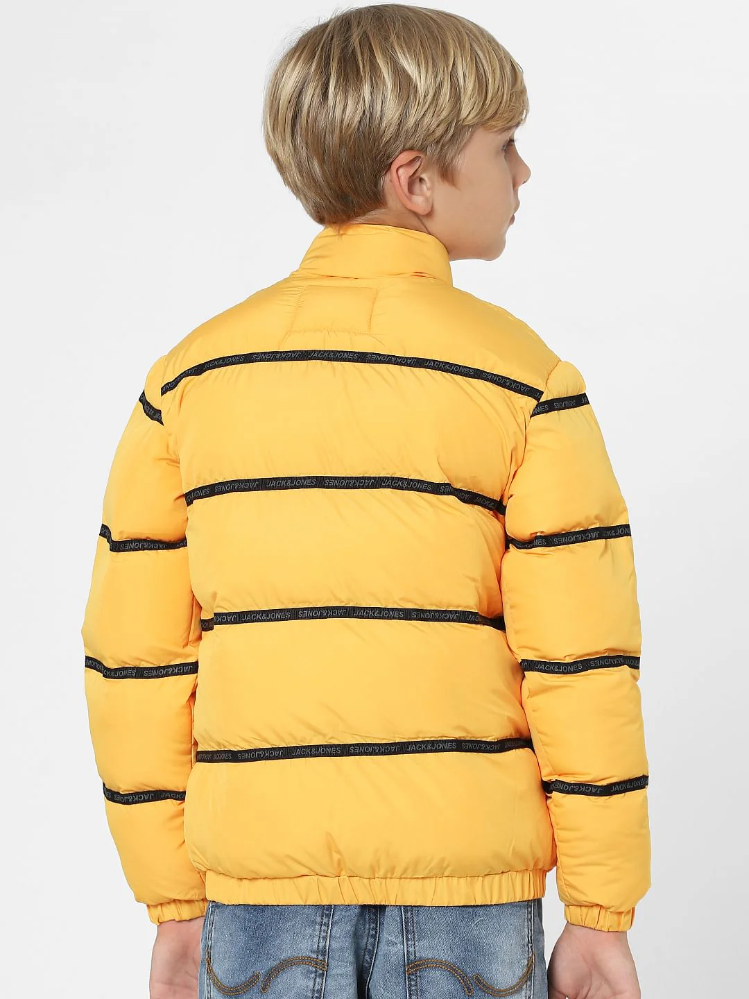 Boys Yellow Puffer Jacket - Image 4