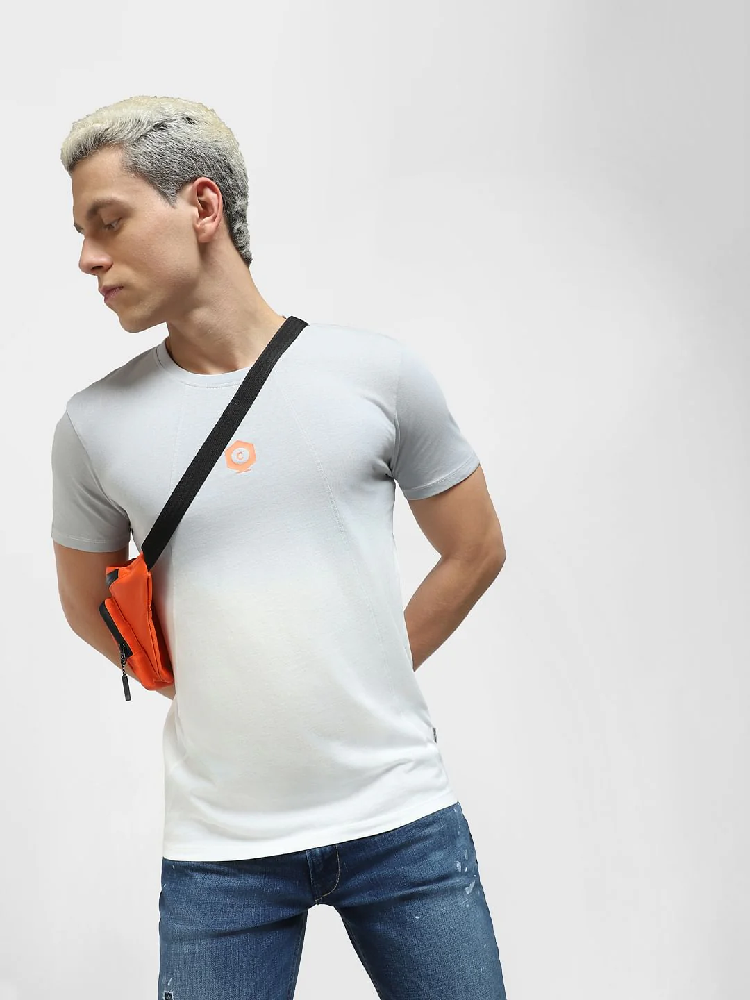 Blue Crew Neck T-shirt