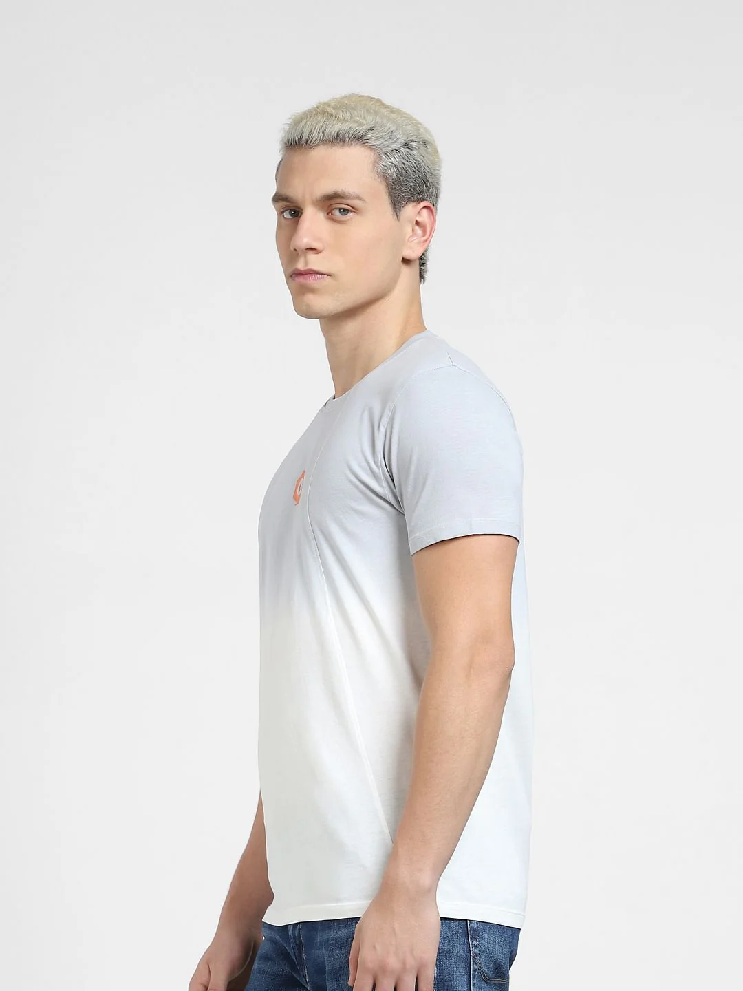 Blue Crew Neck T-shirt - Image 3