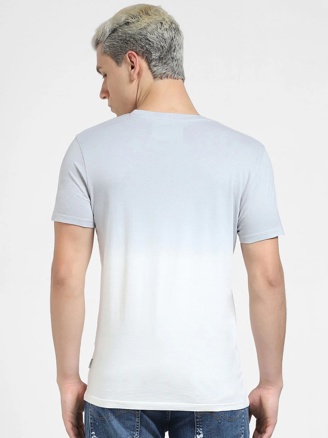 Blue Crew Neck T-shirt - Image 4