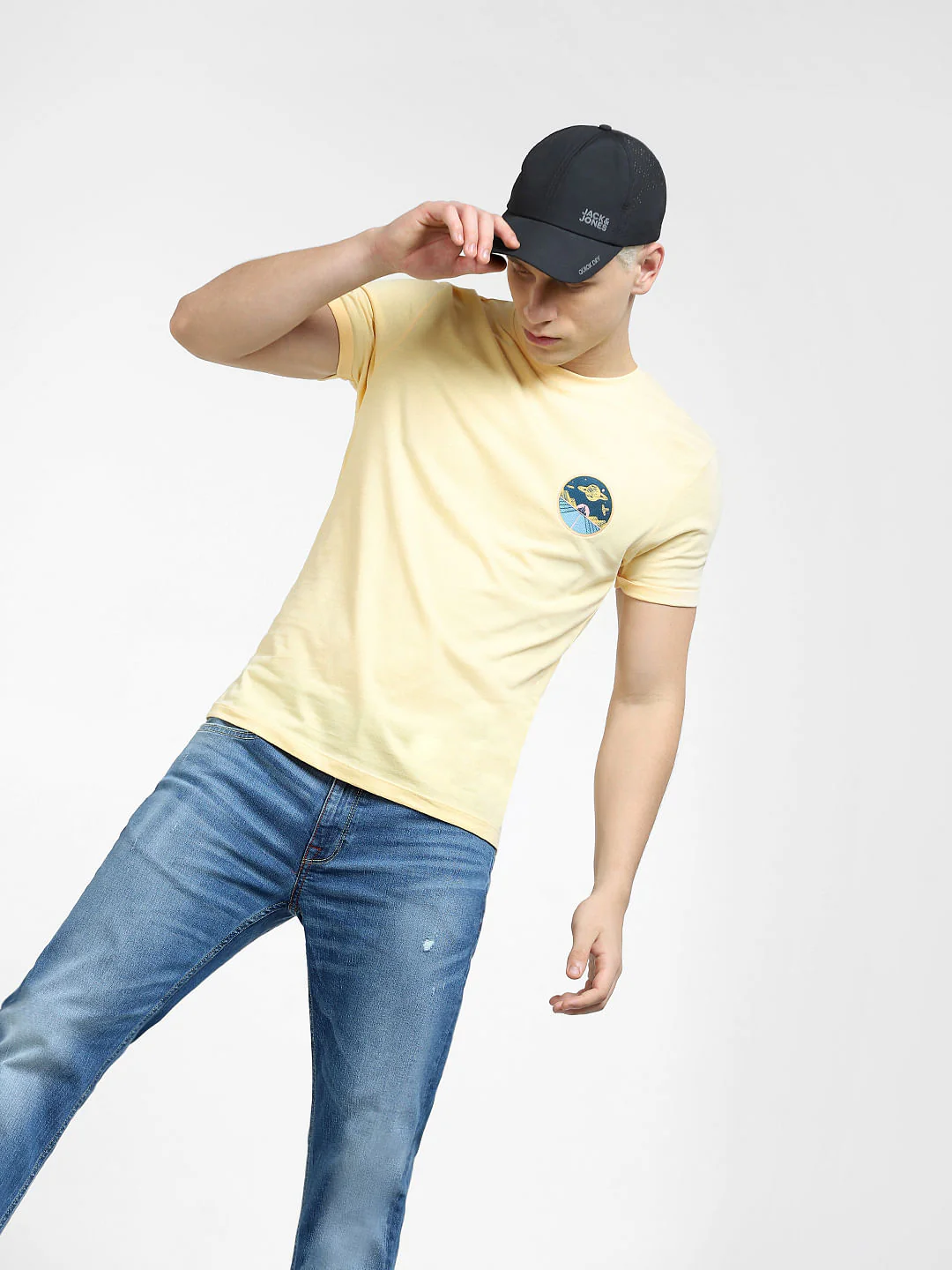Beige Crew Neck T-shirt