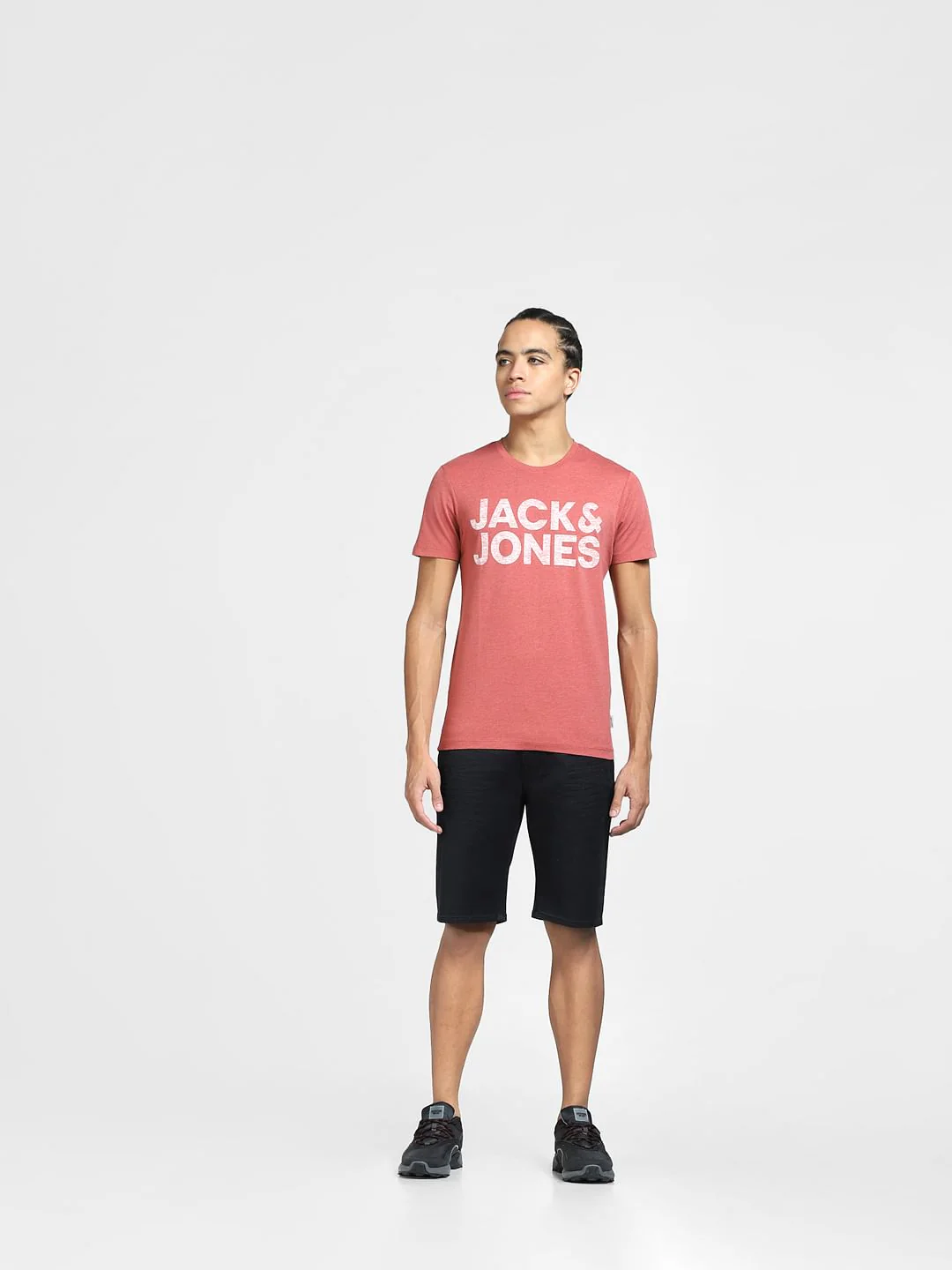 Red Logo Print Crew Neck T-shirt - Image 6