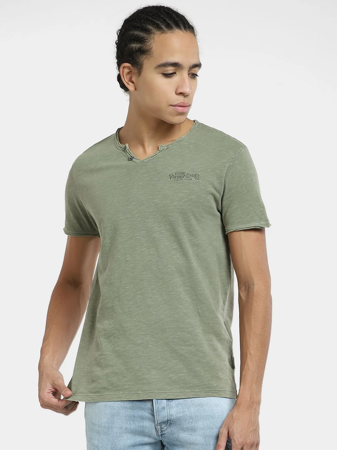 Green Crew Neck T-shirt - Image 2