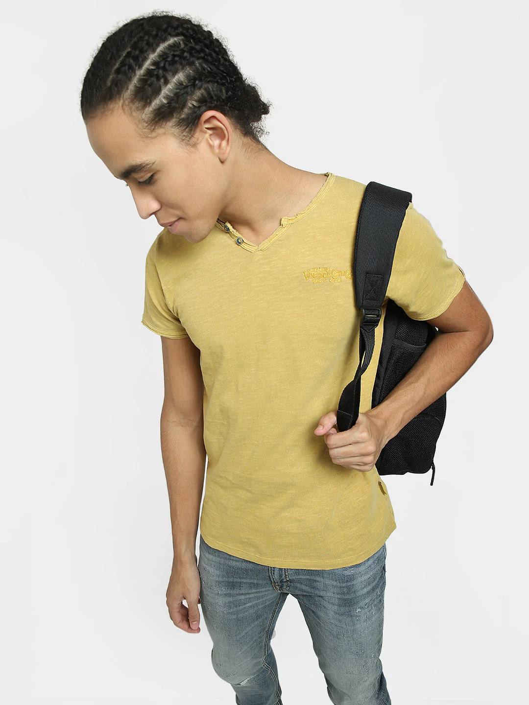 Yellow Crew Neck T-shirt