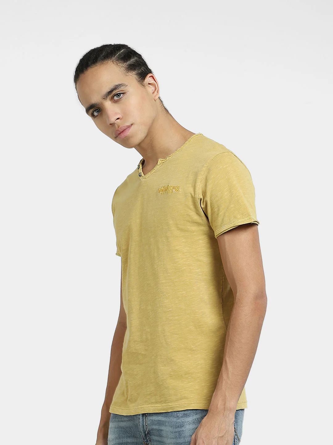 Yellow Crew Neck T-shirt - Image 3