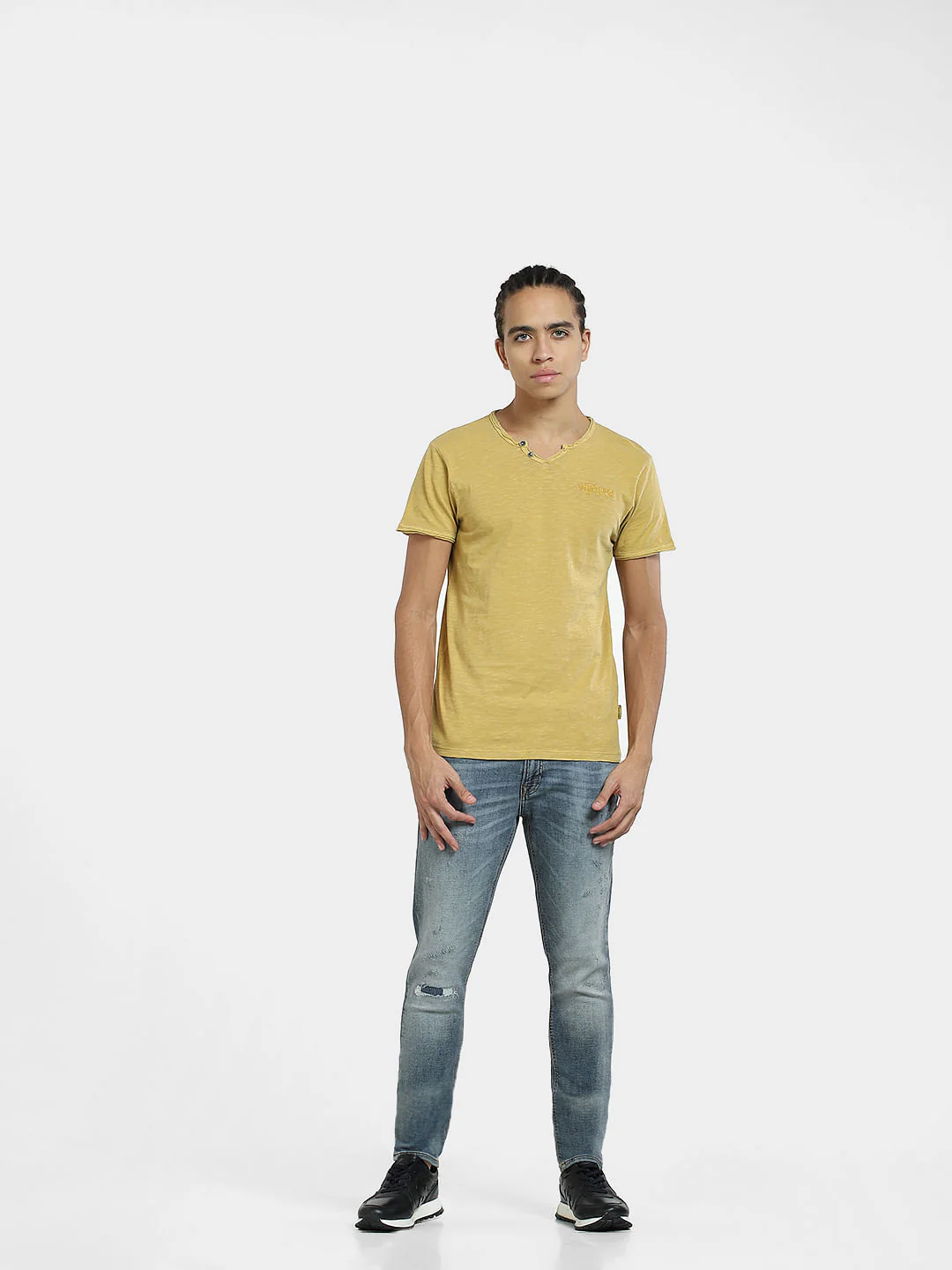 Yellow Crew Neck T-shirt - Image 6
