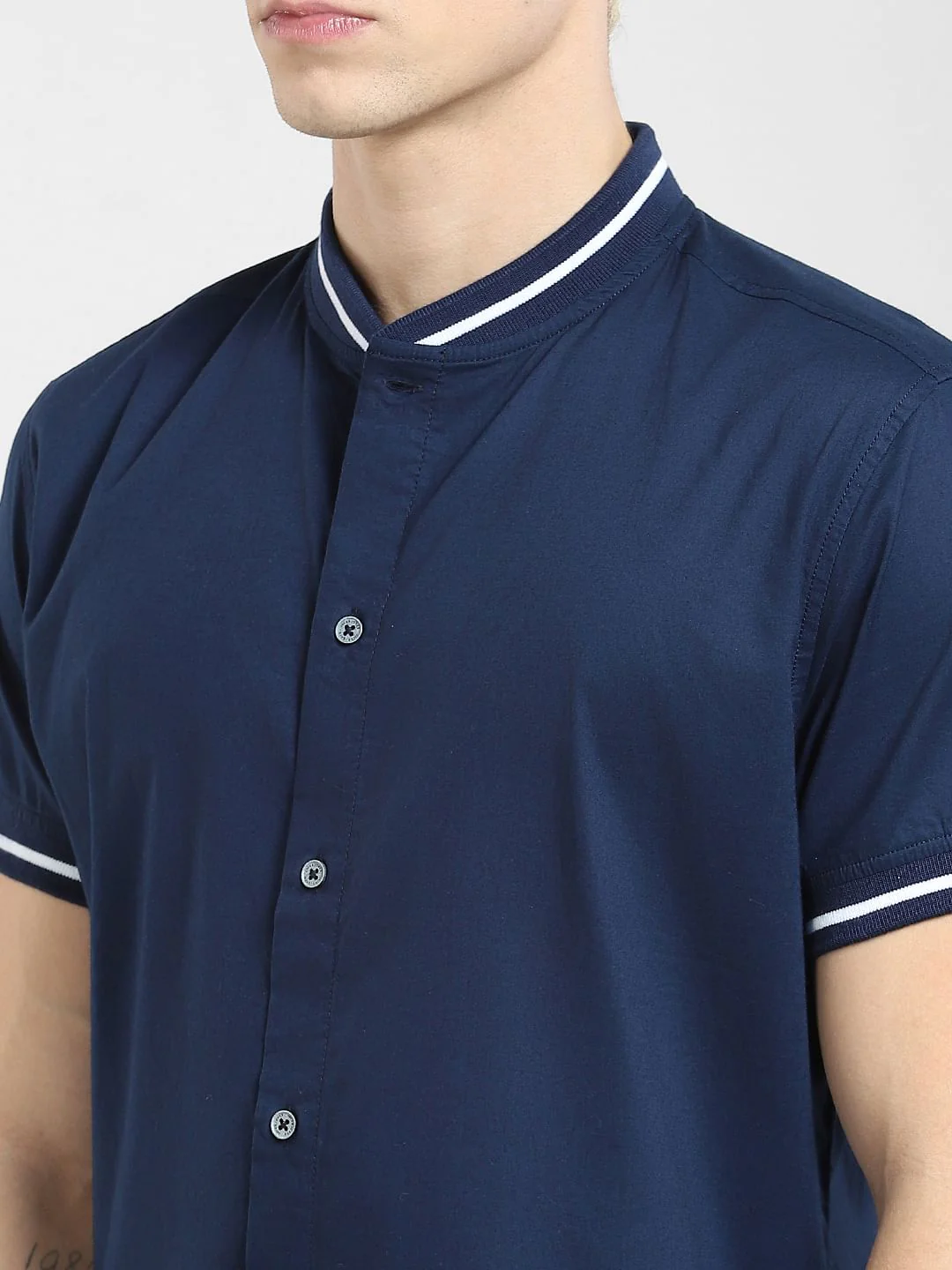 Dark Blue Short Sleeves Shirt - Image 5