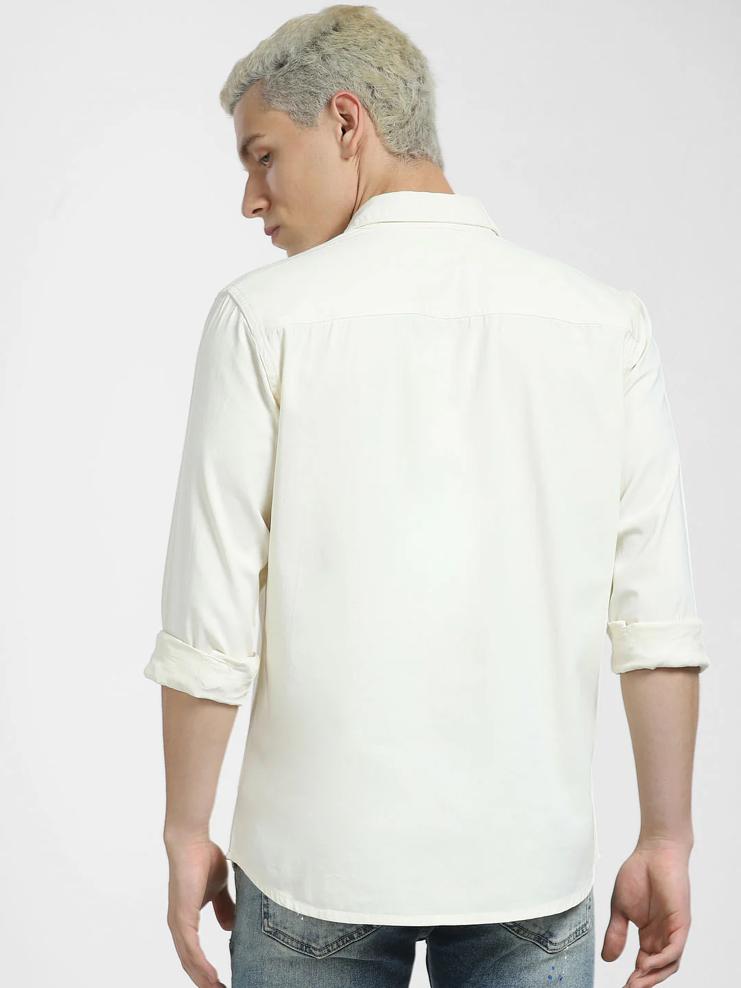 Beige Full Sleeves Shirt - Image 4