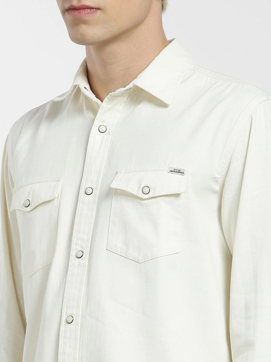 Beige Full Sleeves Shirt - Image 5