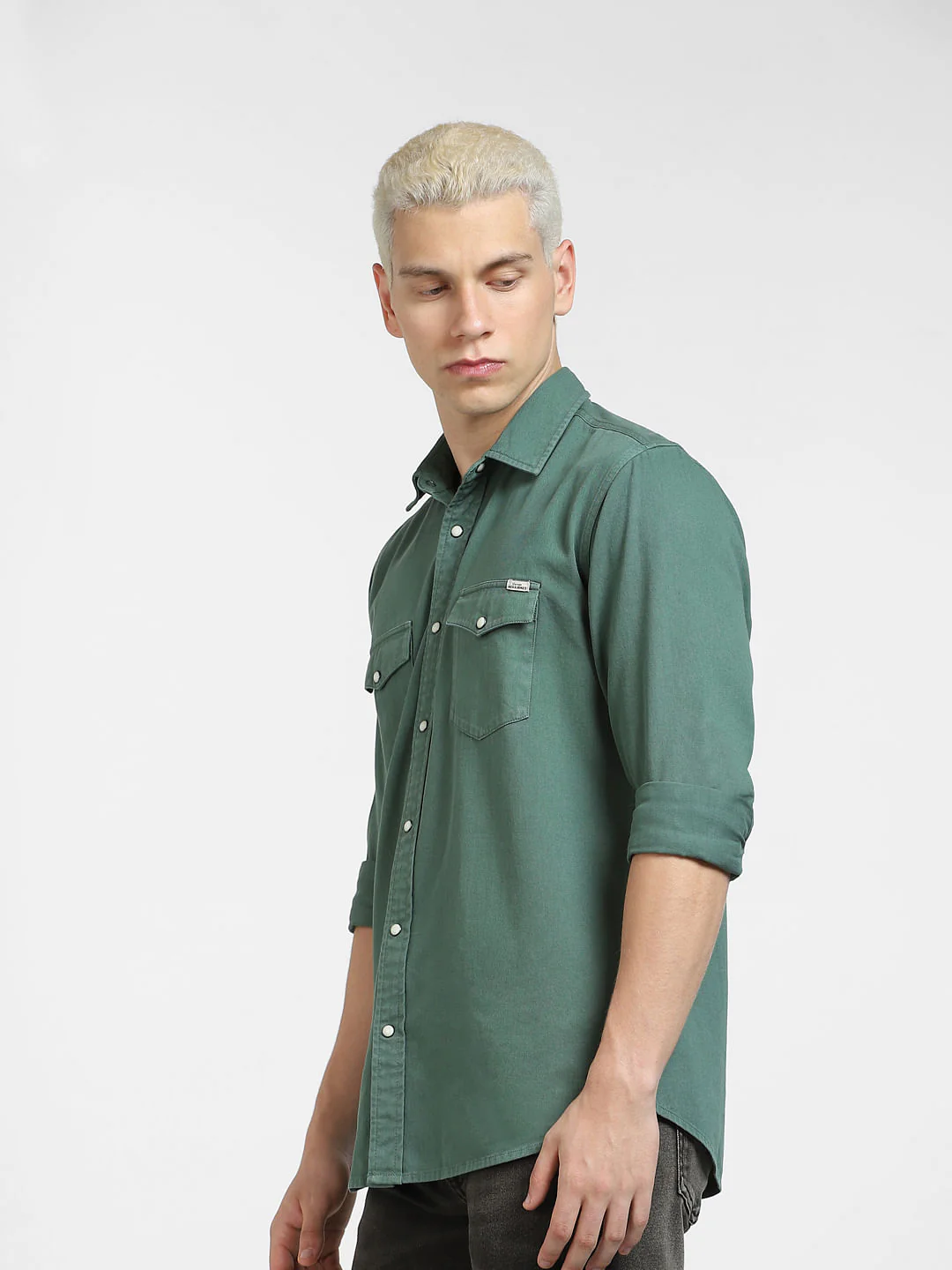 Green Full Sleeves Shirt - Image 3