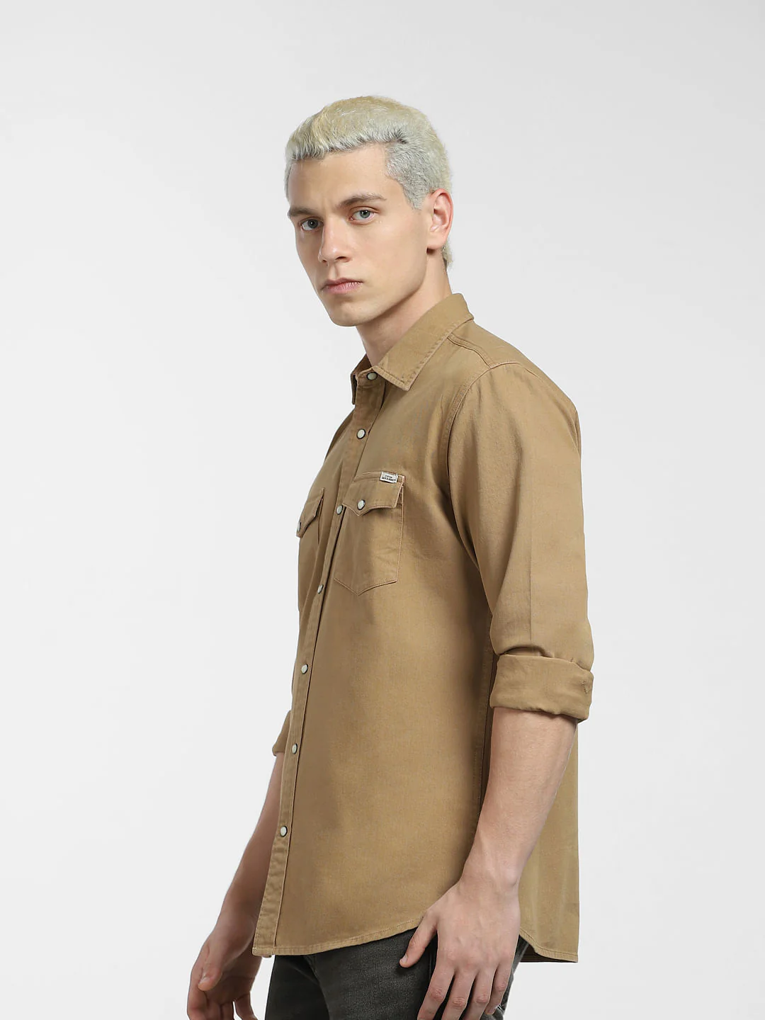 Brown Full Sleeves Shirt - Image 3
