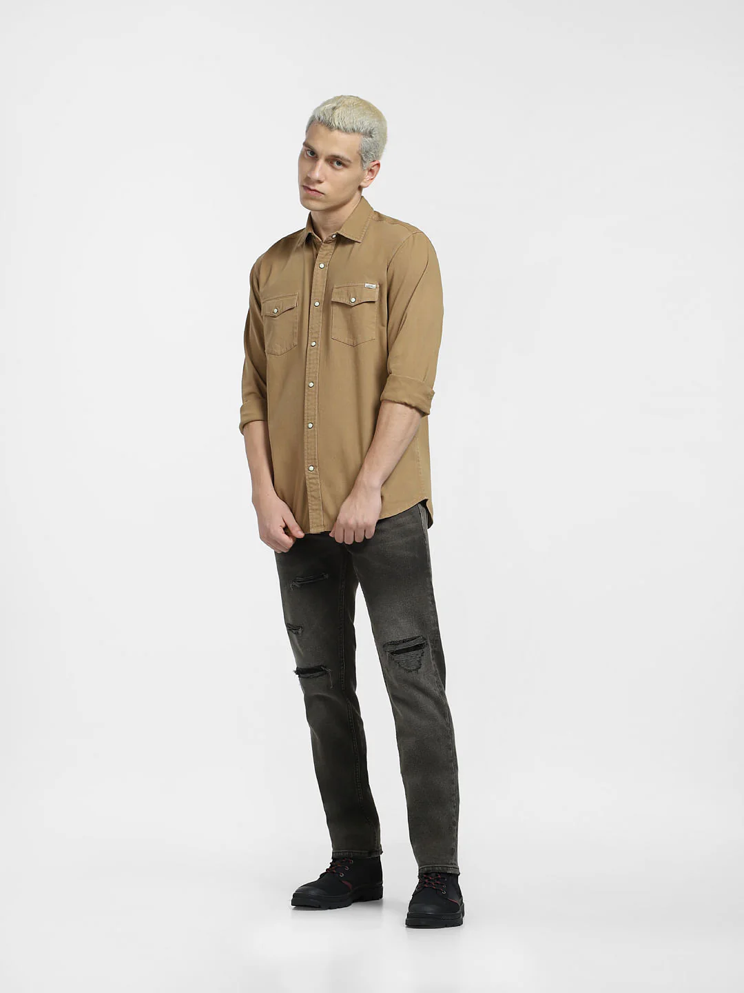 Brown Full Sleeves Shirt - Image 6