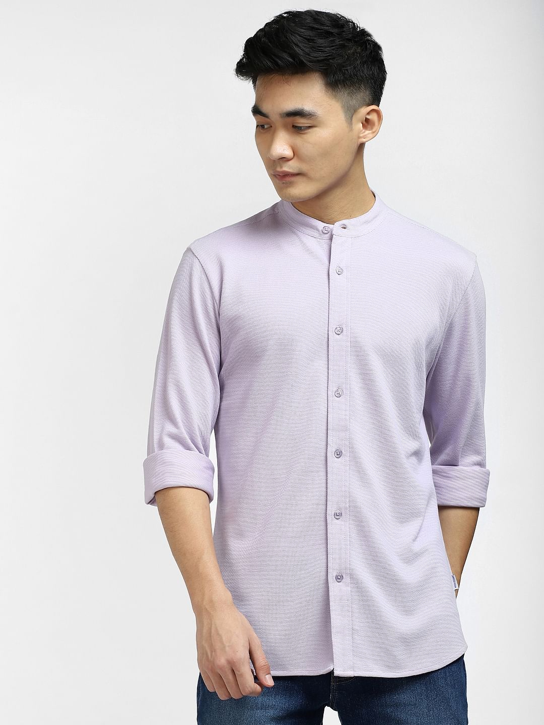 Lilac Full Sleeves Shirt - Image 2