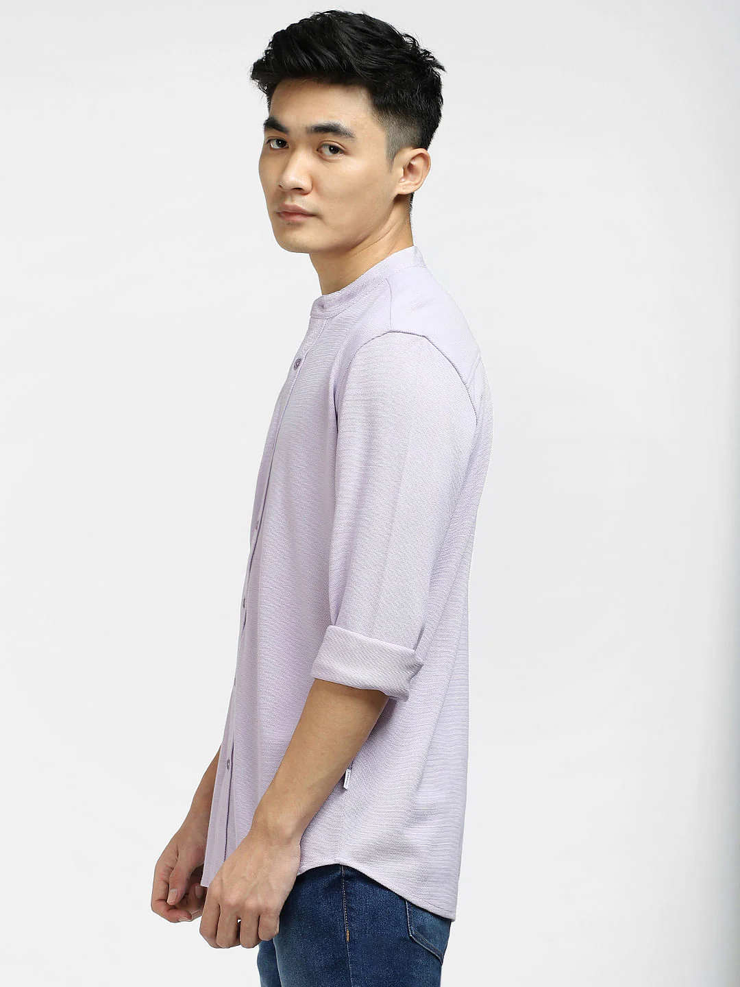 Lilac Full Sleeves Shirt - Image 3