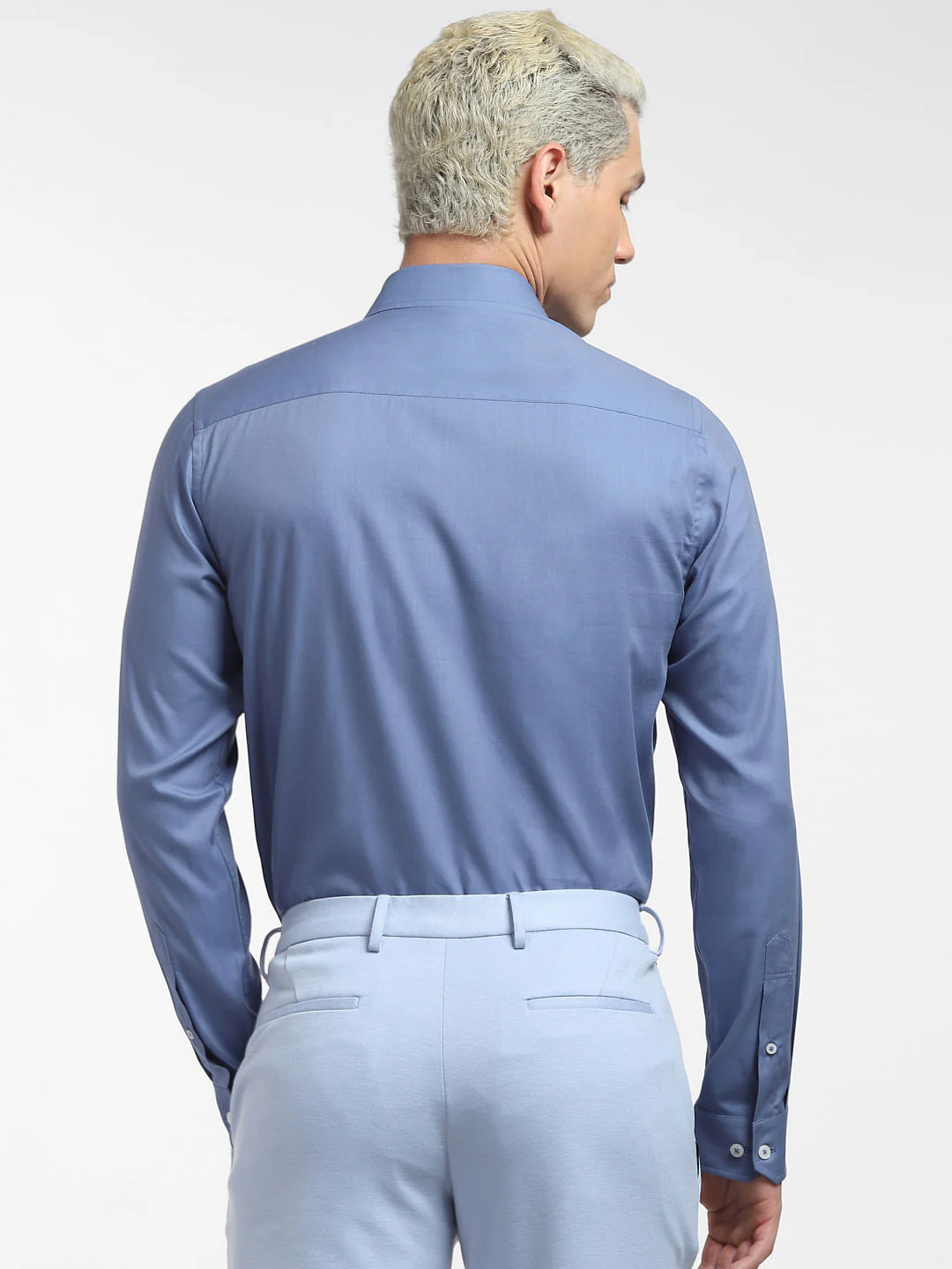 Blue Full Sleeves Shirt - Image 4
