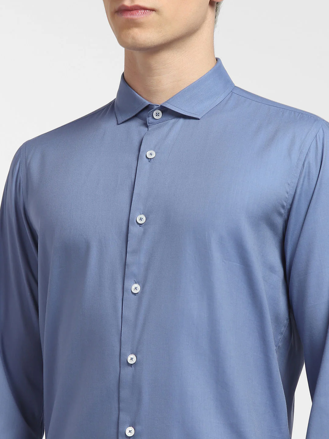 Blue Full Sleeves Shirt - Image 5