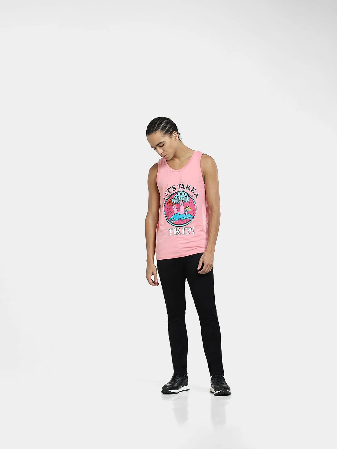 Pink Printed Cotton Vest - Image 6