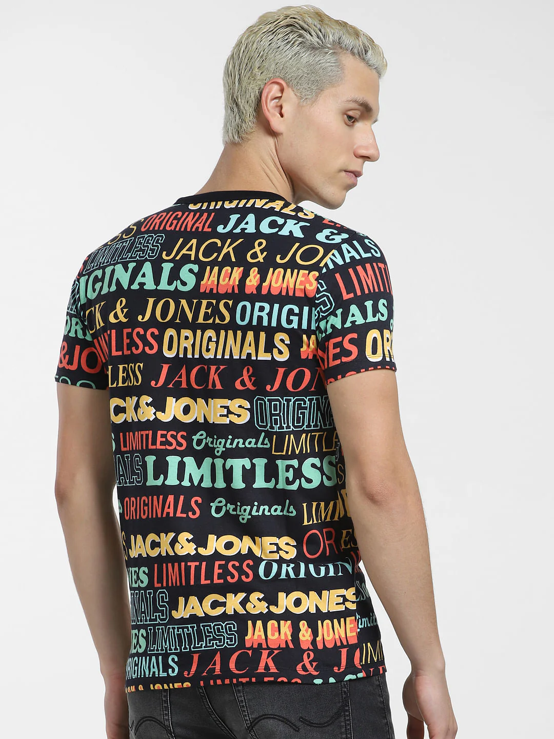 METAVERSE Black Typographic Logo Crew Neck T-shirt - Image 4