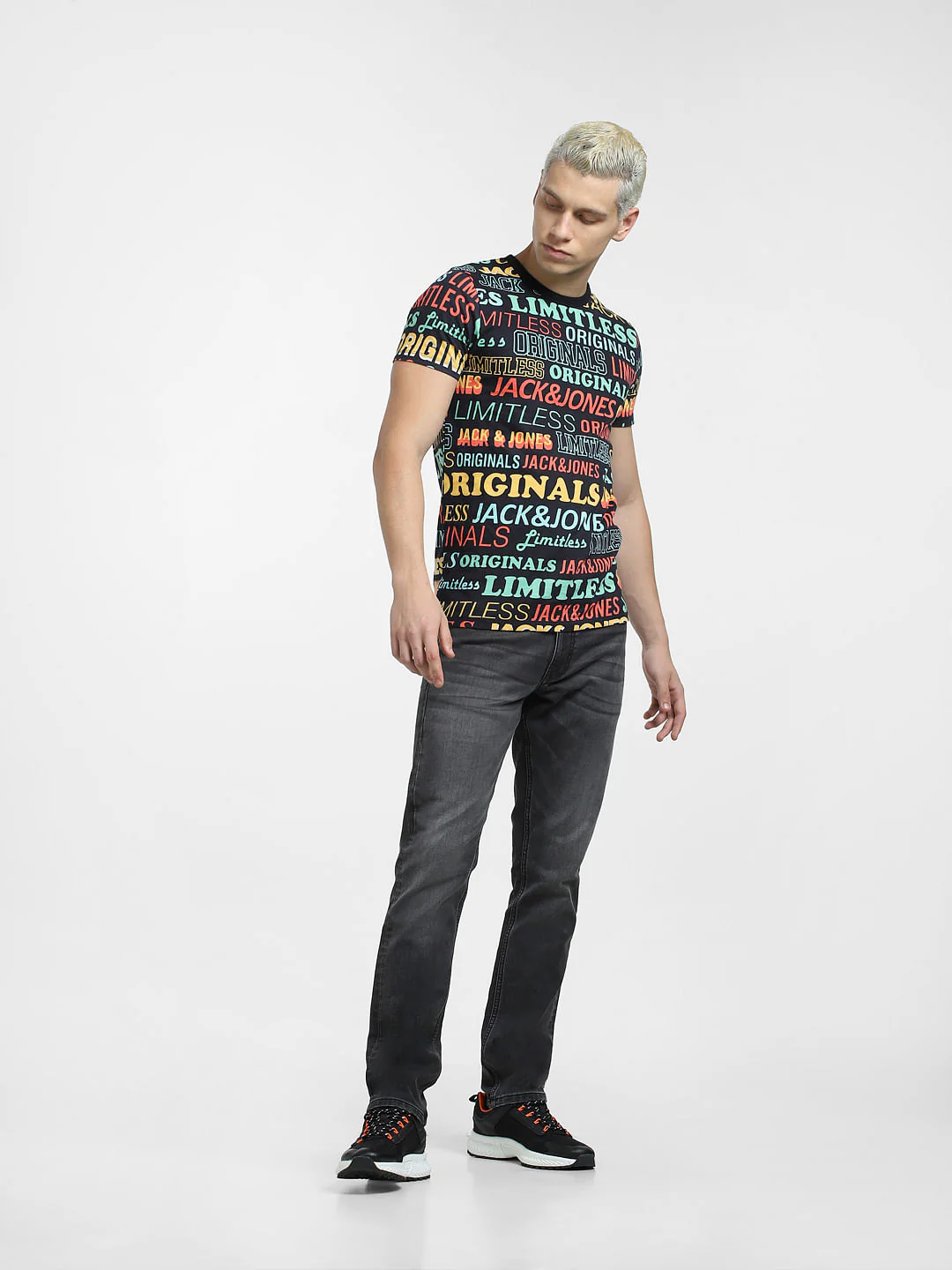 METAVERSE Black Typographic Logo Crew Neck T-shirt - Image 6