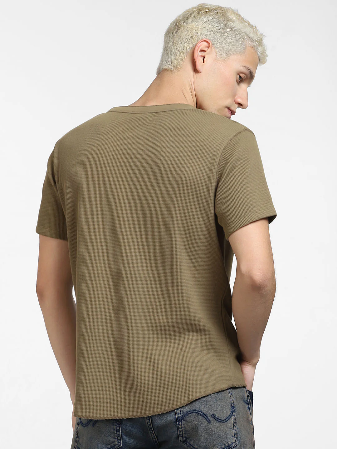 Green Henley T-shirt - Image 4
