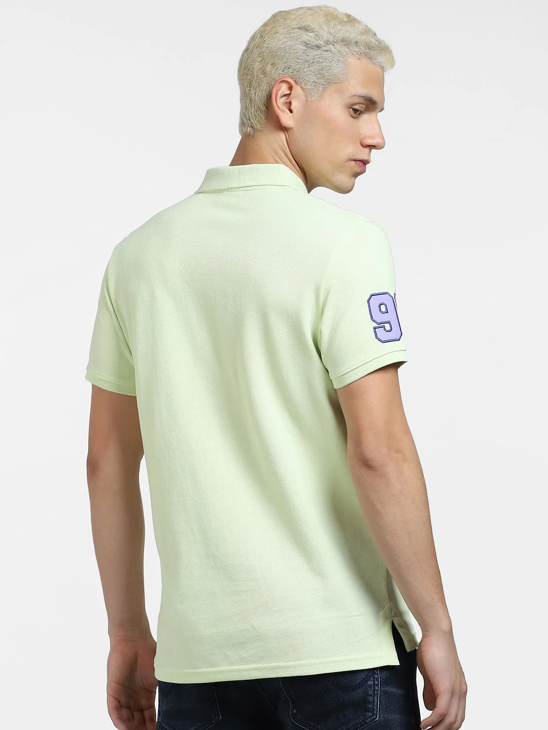 Green Embroidered Logo Polo T-shirt - Image 4