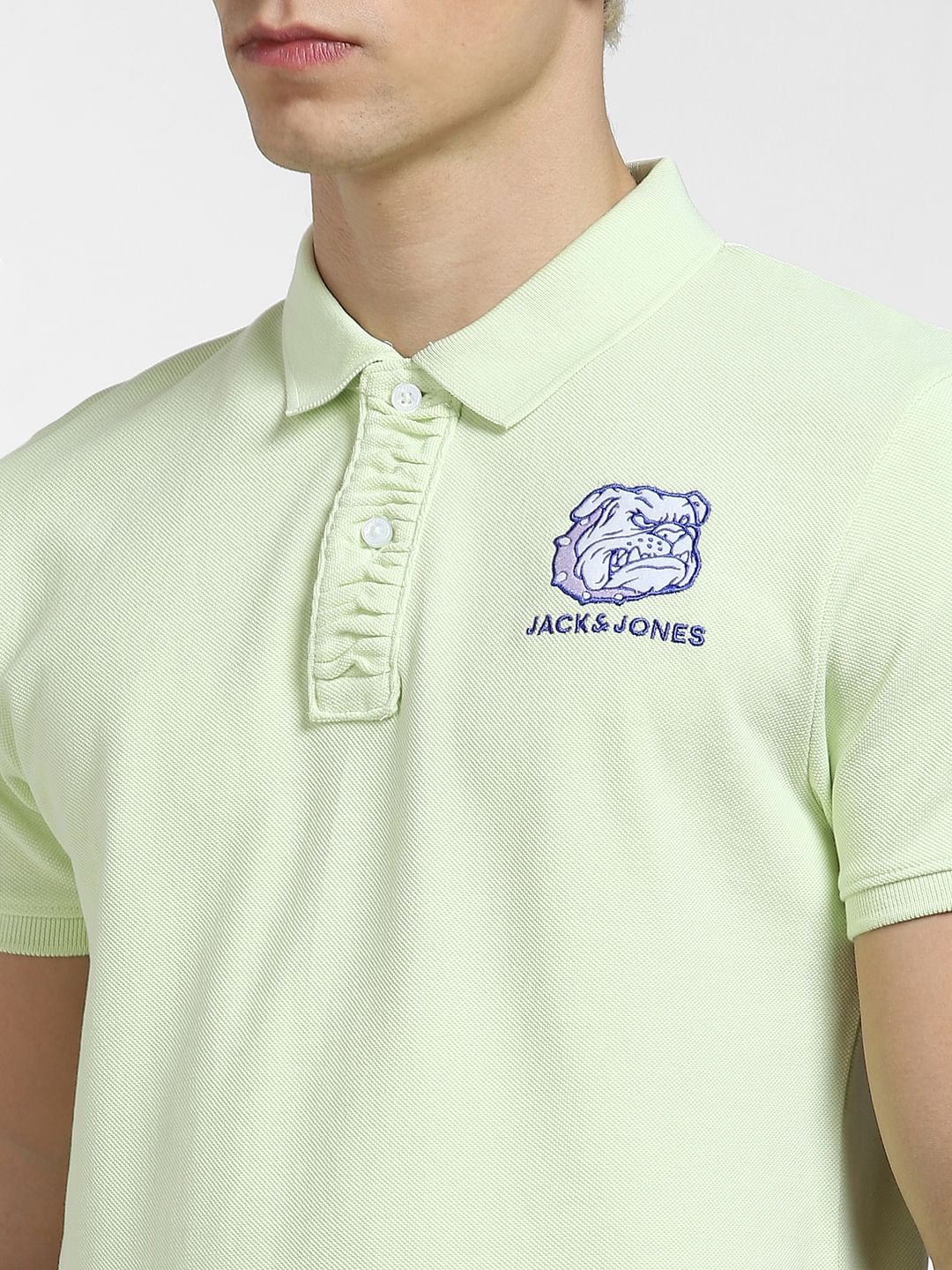 Green Embroidered Logo Polo T-shirt - Image 5