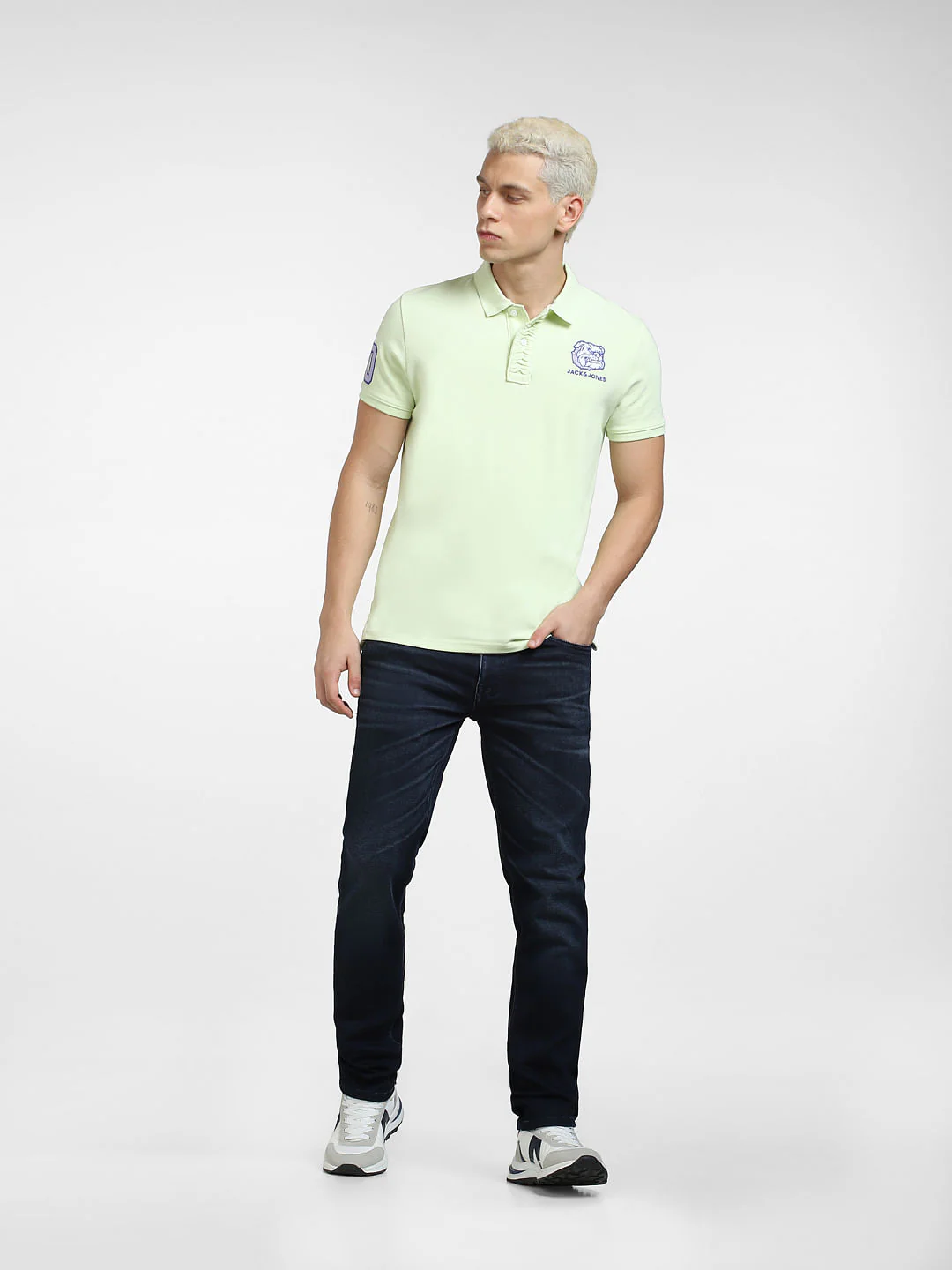 Green Embroidered Logo Polo T-shirt - Image 6