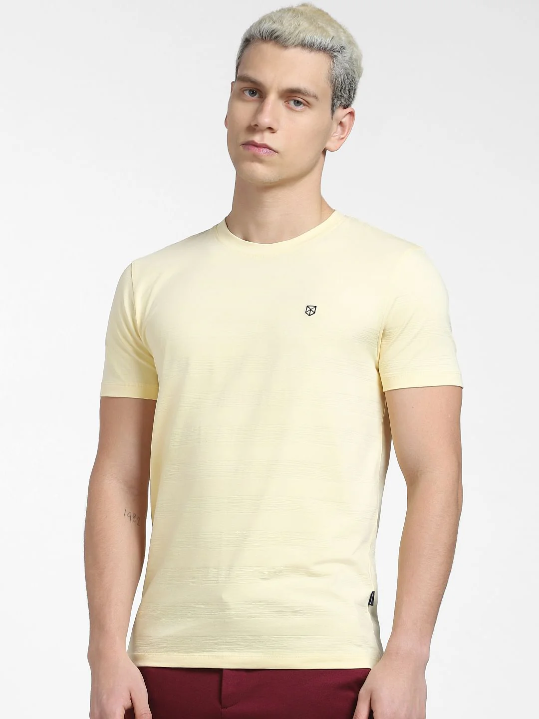 Yellow Crew Neck T-shirt - Image 2