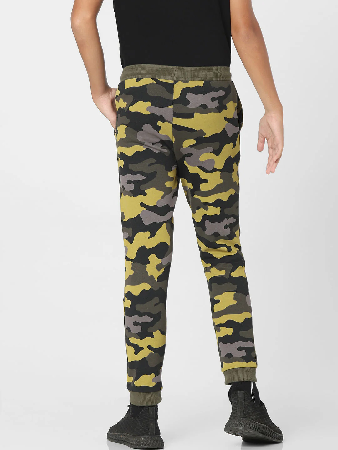 Green Mid Rise Camo Print Sweatpants - Image 4
